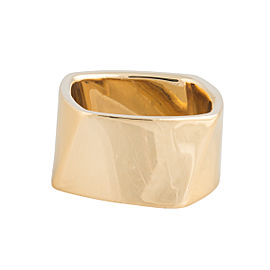 Tiffany & Co. 18k Yellow Gold Franck Gehry Torque Ring Size 7.5