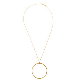 Tiffany & Co. Paloma Picasso 18K Yellow Gold Hammered Circle Necklace