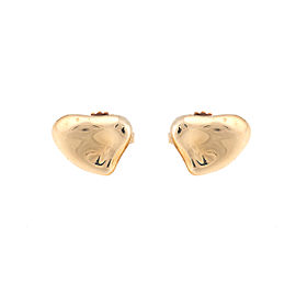 Tiffany & Co. 18K Yellow Gold Elsa Peretti Full Heart Earrings
