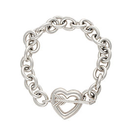 Tiffany & Co Sterling Silver Heart and Arrow Toggle Bracelet