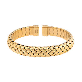 Tiffany & Co. 18K Yellow Gold Vannerie Basket Woven Cuff Bracelet