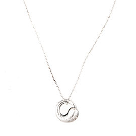 Tiffany & Co. Sterling Silver Eternal Circle Pendant Necklace