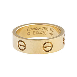 Cartier 18k Yellow Gold Love Ring Size 6