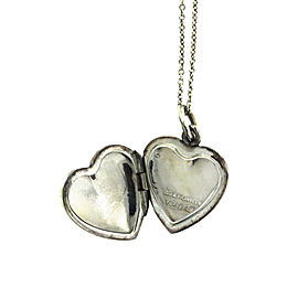 Tiffany & Co. Rare Sterling Silver Locket Pendant Necklace