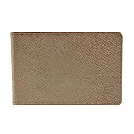 Louis Vuitton Brown Taiga Card Case ID Holder 329lvs518