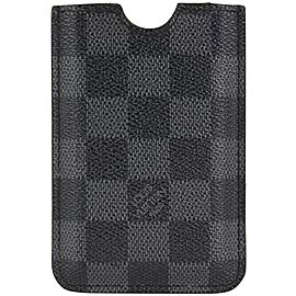 Louis Vuitton Black Damier Graphite iPhone 3G Case or Card Holder 22lvs1230
