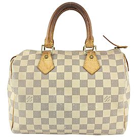 Louis Vuitton Damier Azur Speedy 25 Boston Bag 1122lv10