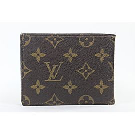 Louis Vuitton Monogram Multiple Wallet Men's Slender Marco Florin Bifold 6lv1103