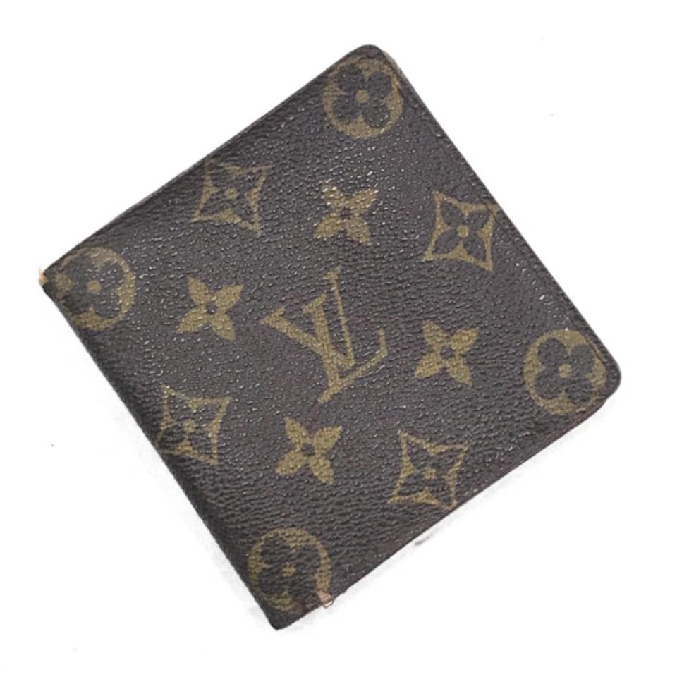 Louis Vuitton Monogram Slender Marco Multiple Men's Bifold Wallet