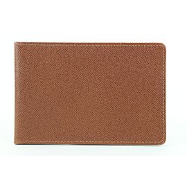 Louis Vuitton Brown Taiga Leather Monogram Card Holder Wallet case 97lvs427