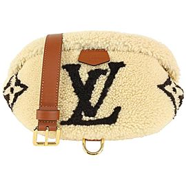 Louis Vuitton Fleece Shearling Monogram Teddy Bumbag Fanny Pack Waist Pouch 930lv28