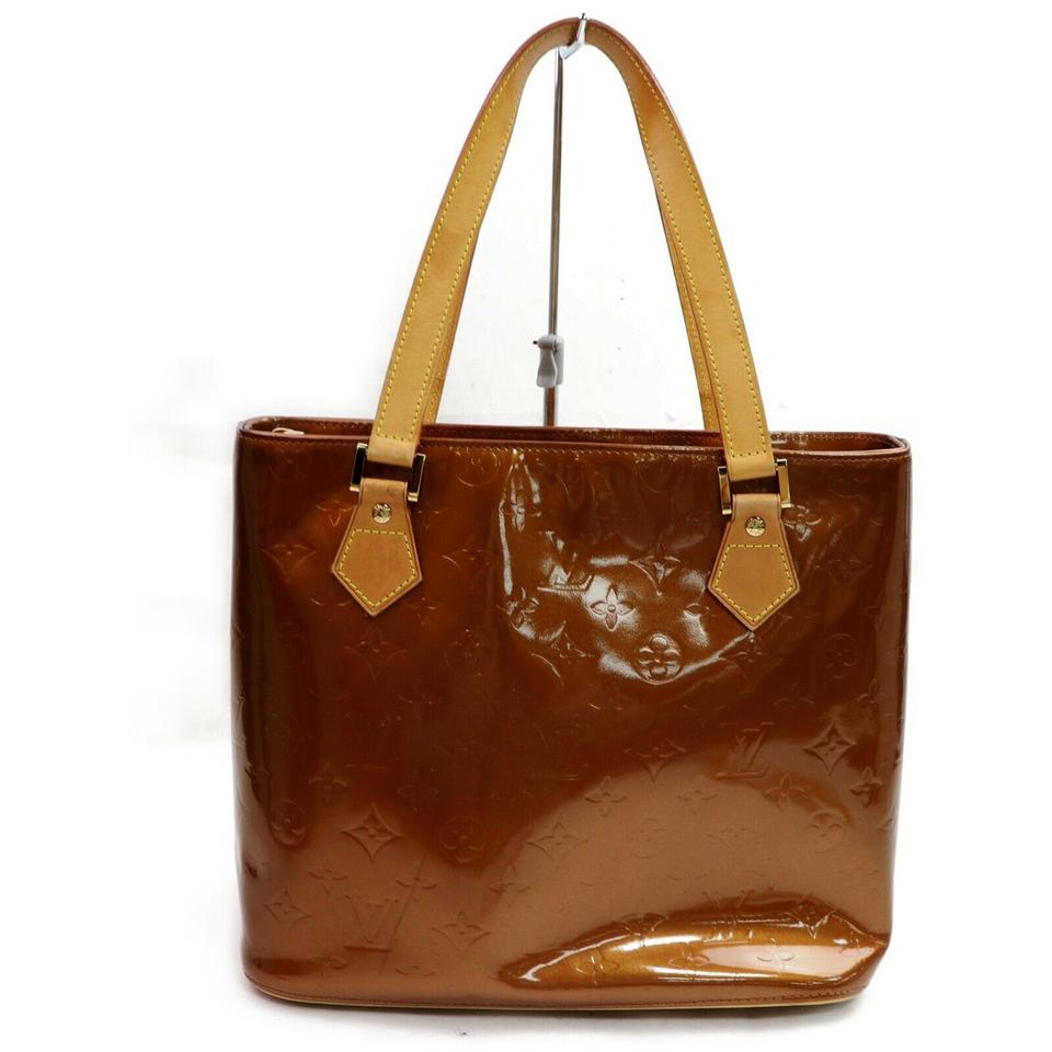 Brown Louis Vuitton Monogram Vernis Houston Tote Bag