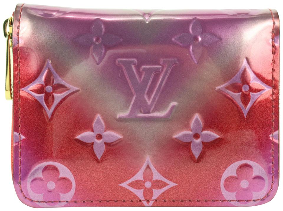 Louis Vuitton Limited Monogram Vernis Valentine Metallic Zippy Coin Purse  849lvs48