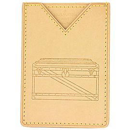 Louis Vuitton Natural Vachetta Leather Trunk x Key Porte Cartes Card Holder 2lv1103