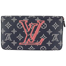 Louis Vuitton Upside Down Monogram Ink Zippy Organizer Wallet Zip Around 113lv23