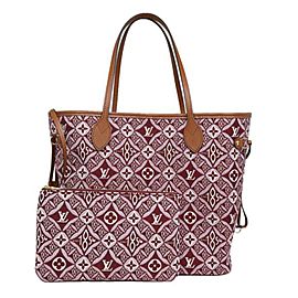 Louis Vuitton Rare Since 1854 Bordeaux Red MM Neverfull Tote with Pouch 861045