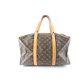 Louis Vuitton Sac Souple Monogram 45 2lz0629 Brown Coated Canvas Weekend/Travel Bag