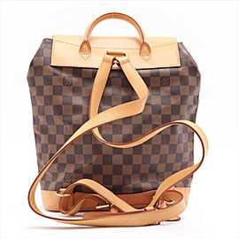 Louis Vuitton Anniversary Centenaire Damier Ebene Arlequin Soho Backpack N99038