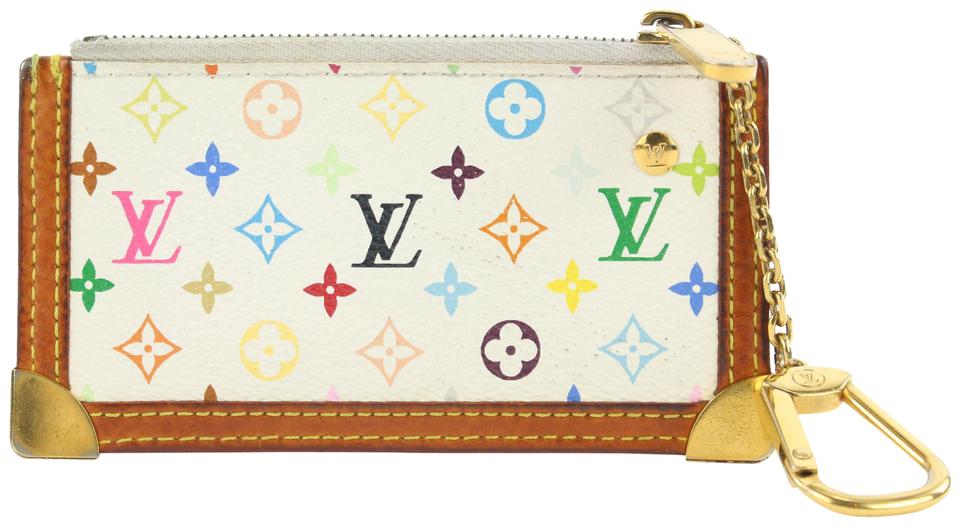 Louis Vuitton Key Pouch Monogram Multicolor White/Multicolor in