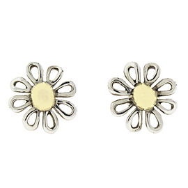 Tiffany & Co. Paloma Picasso 18k Yellow Gold and Sterling Silver Daisy Earrings
