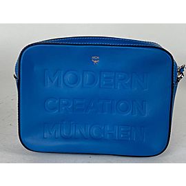 MCM Modern Creation 14mcm61 Blue Leather Clutch