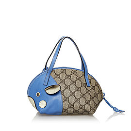 Gucci GG Supreme Zoo Handbag