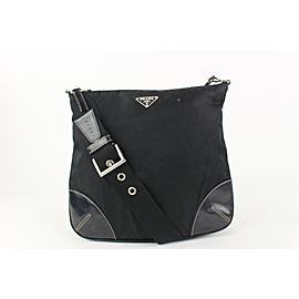 Prada Black Nylon Tessuto Messenger Crossbody Bag 924pr18