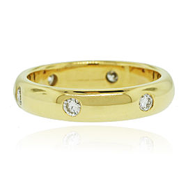 Cartier 18k Yellow Gold Diamond Wedding Band Ring