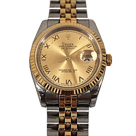 Rolex Datejust 116233CRJ 36mm Two-Tone Mens Watch
