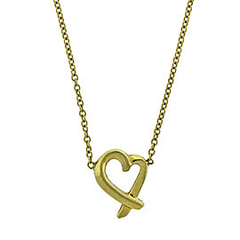 Tiffany & Co. 18k Yellow Gold Paloma Picasso Loving Heart Necklace