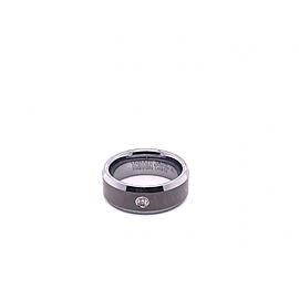 Men's .03 Carat Tungsten Carbon Triton Engagement Ring Band Size 8.00