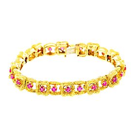 Tiffany & Co. Yellow Gold Ruby Bracelet
