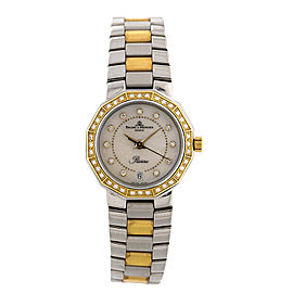 Baume & Mercier Riviera Ladies Yellow Gold & Steel Two Tone MOP Diamond MOA00552 Watch