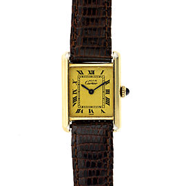 Cartier Tank Vermeil Ladies Watch