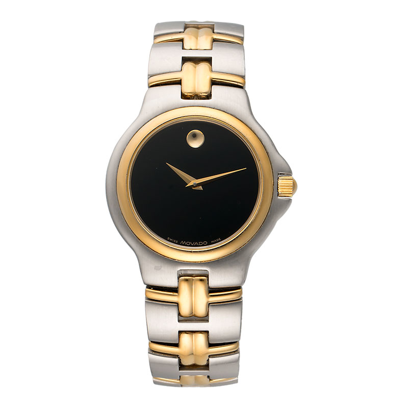 Movado Museum 81.E2.887.2 Two Tone Stainless Steel and Gold Plated 