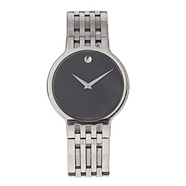 Movado Stainless Steel Museum Black Dial Watch 04 1 14 1010