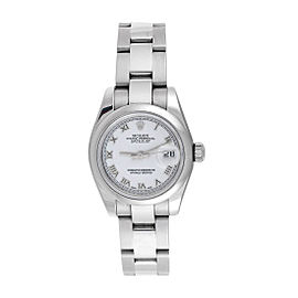 Rolex Datejust 26 179160 WRO Stainless Steel Oyster White Dial Automatic Womens Watch