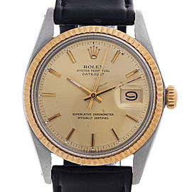 Rolex Datejust Oyster Perpetual Stainless Steel and 18K Yellow Gold 50 Year-Old Vintage Watch