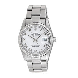 Rolex Stainless Steel Datejust 16220 Automatic 36mm Unisex Watch