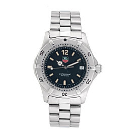 Tag Heuer Professional WK1210 Quartz Black Stainless Steel Bracelet 35mm Unisex Watch