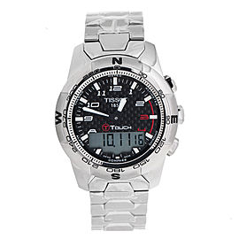Tissot Men's T0474204420700 T-Touch II Black Chronograph Dial Watch