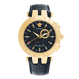 Versace Mens Watch 46mm V-Race GMT Alarm