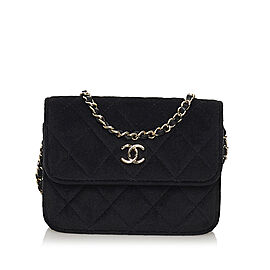 Chanel Matelasse Velvet Pearl Crush Flap Bag